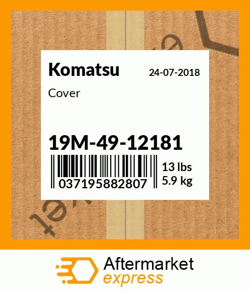 Spare part 19M-49-12181 + Cover