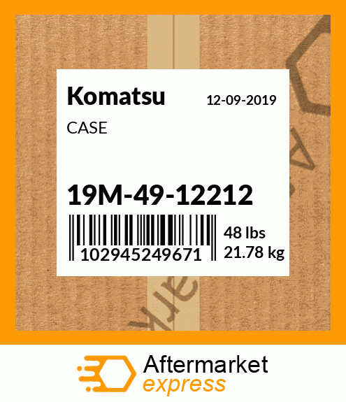 Spare part 19M-49-12212 + CASE