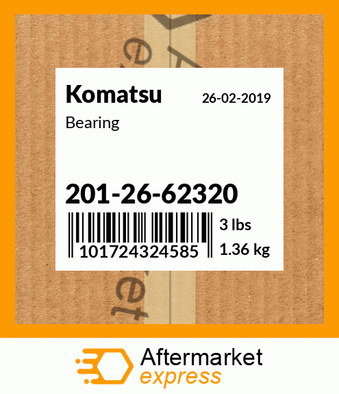 Spare part 201-26-62320 + Bearing