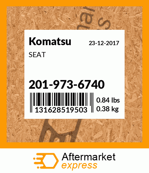 Spare part 201-973-6740 + SEAT