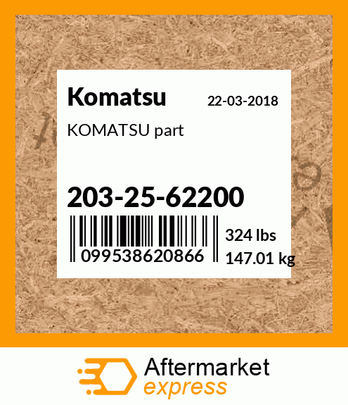 KOMATSU part 203-25-62200