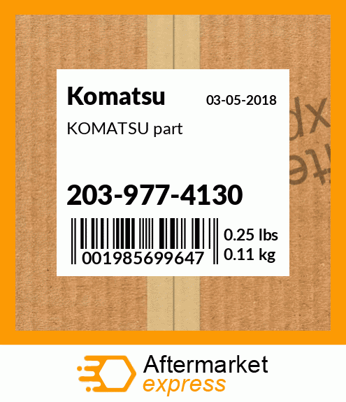 KOMATSU part