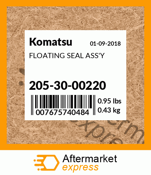 Spare part 2053000220 + FLOATING SEAL ASS'Y