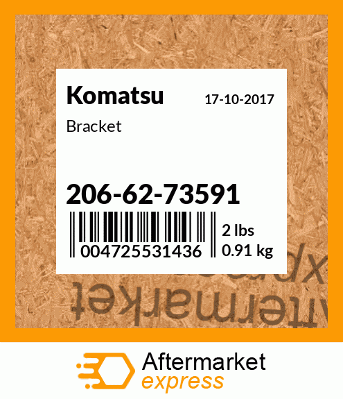 Spare part 206-62-73591 + Bracket