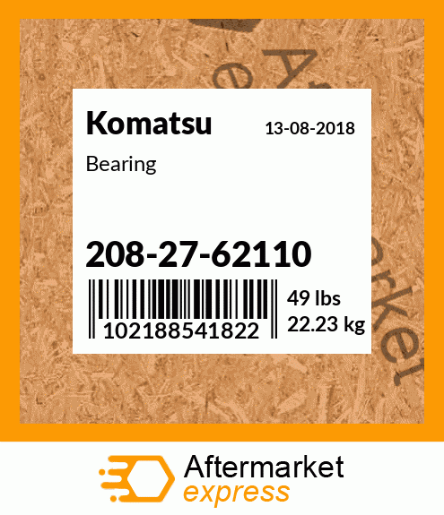 Spare part 2082762110 + Bearing