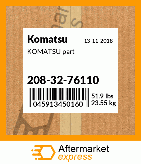 KOMATSU part 208-32-76110
