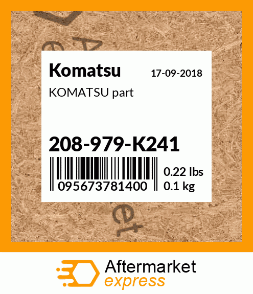 KOMATSU part 208-979-K241