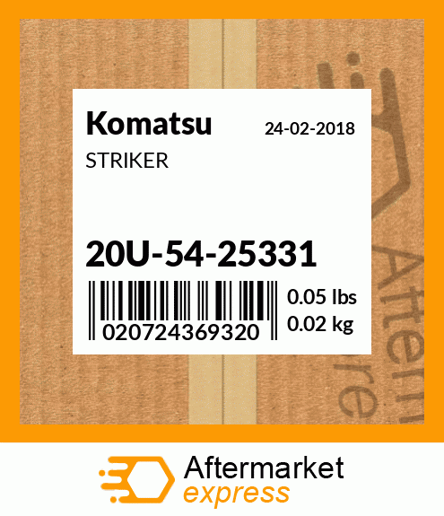 Spare part 20U5425331 + STRIKER