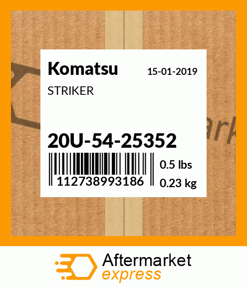 Spare part 20U-54-25352 + STRIKER