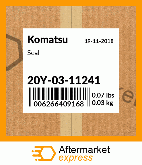 Spare part 20Y-03-11241 + Seal