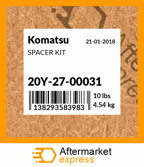 Spare part 20Y2700031 + SPACER KIT