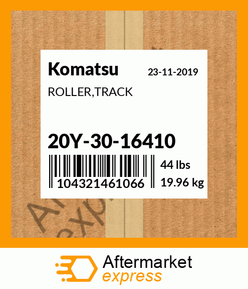 Spare part 20Y-30-16410 + ROLLER,TRACK