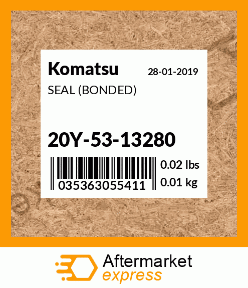 Spare part 20Y-53-13280 + SEAL (BONDED)