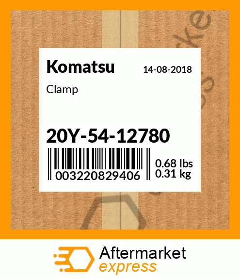 Spare part 20Y-54-12780 + Clamp