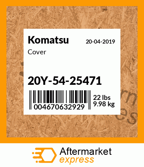 Spare part 20Y-54-25471 + Cover