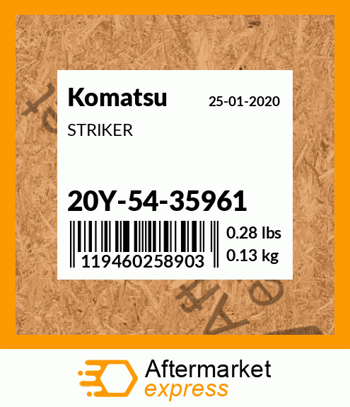 Spare part 20Y-54-35961 + STRIKER