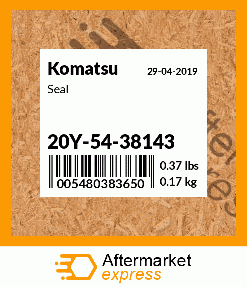 Spare part 20Y-54-38143 + Seal