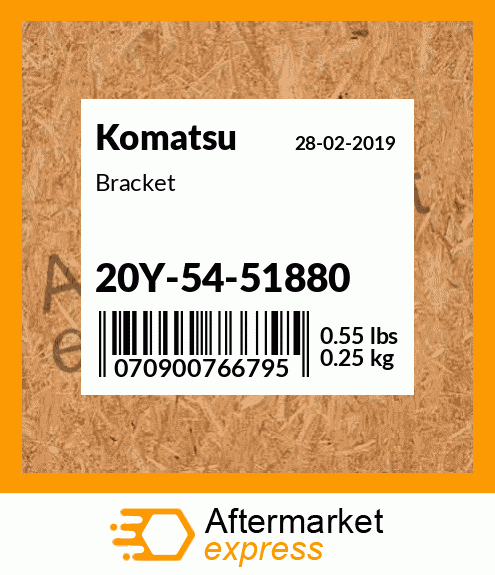 Spare part 20Y-54-51880 + Bracket