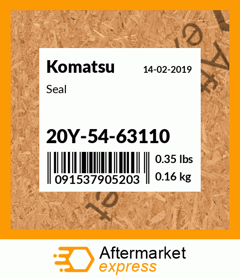 Spare part 20Y-54-63110 + Seal