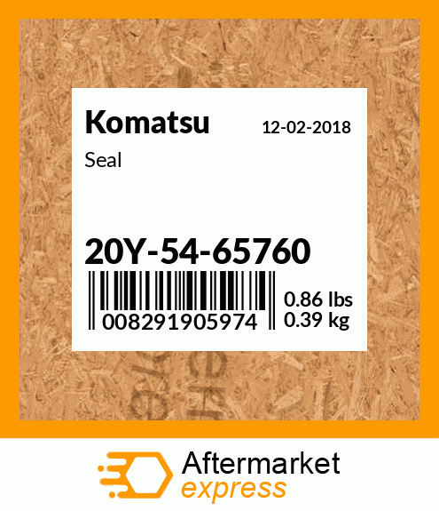 Spare part 20Y-54-65760 + Seal