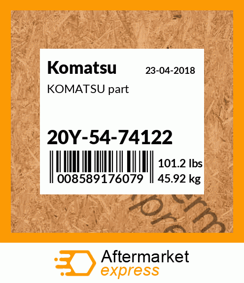 KOMATSU part 20Y-54-74122