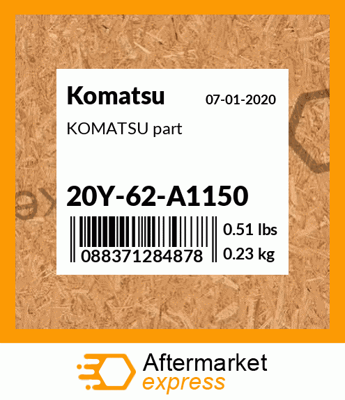 KOMATSU part 20Y-62-A1150
