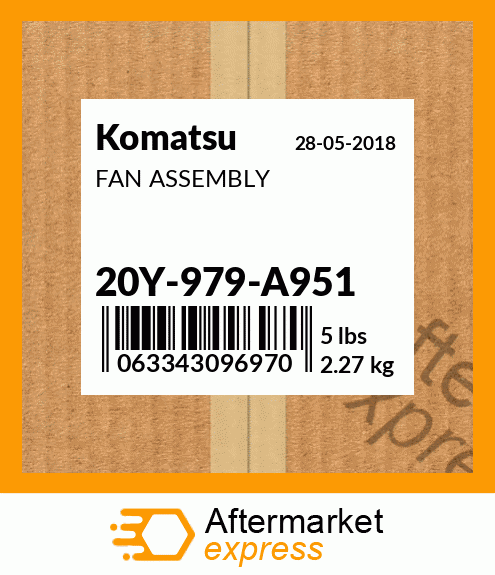 Spare part 20Y-979-A951 + FAN ASSEMBLY