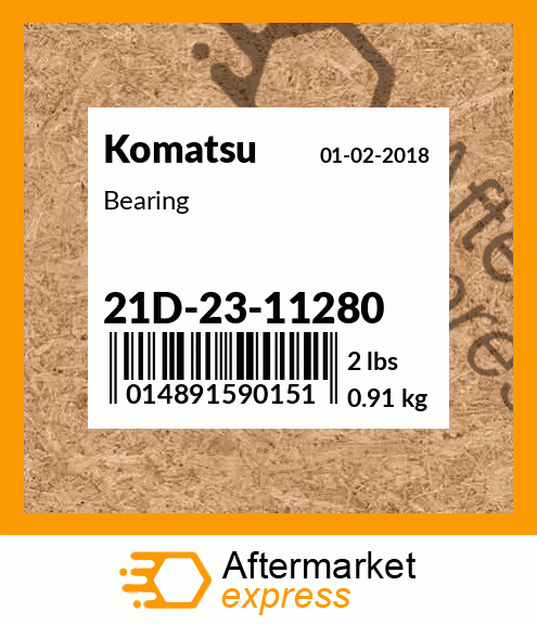 Spare part 21D-23-11280 + Bearing