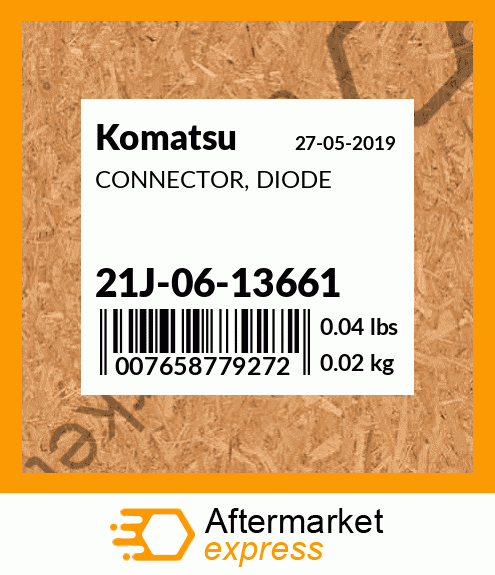 Spare part 21J-06-13661 + CONNECTOR, DIODE