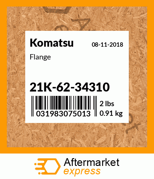 Spare part 21K-62-34310 + Flange