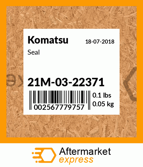 Spare part 21M-03-22371 + Seal