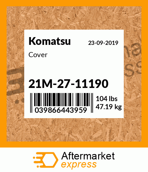 Spare part 21M-27-11190 + Cover