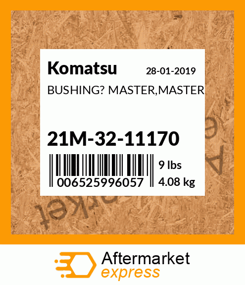 Spare part 21M-32-11170 + BUSHING? MASTER,MASTER