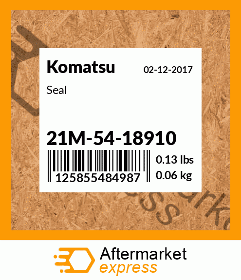 Spare part 21M-54-18910 + Seal