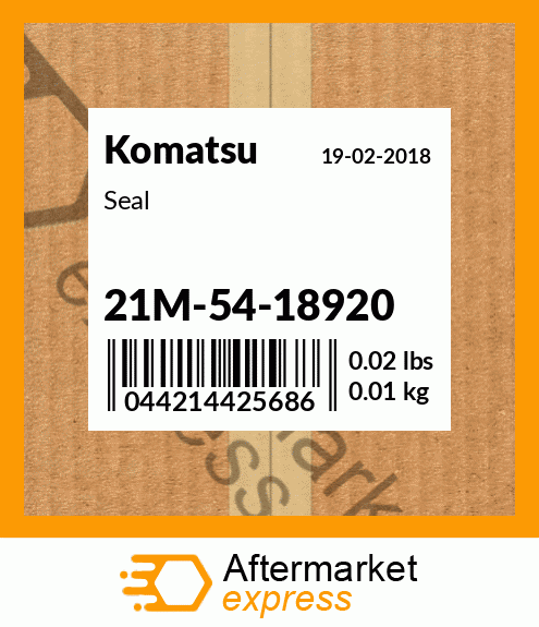 Spare part 21M-54-18920 + Seal