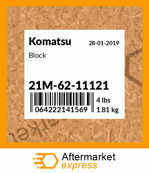 Spare part 21M-62-11121 + Block