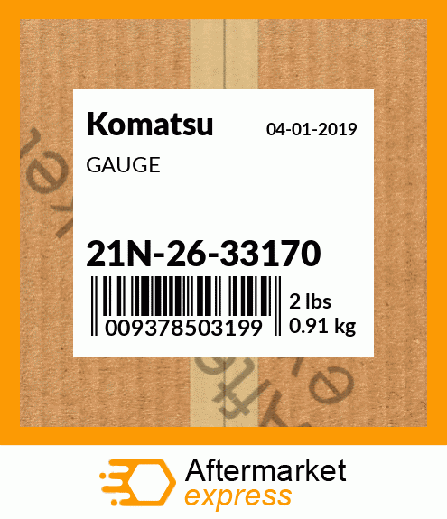 Spare part 21N-26-33170 + GAUGE