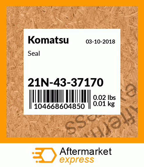 Spare part 21N-43-37170 + Seal