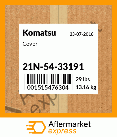 Spare part 21N-54-33191 + Cover