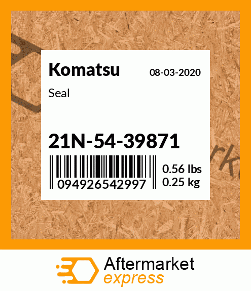 Spare part 21N-54-39871 + Seal