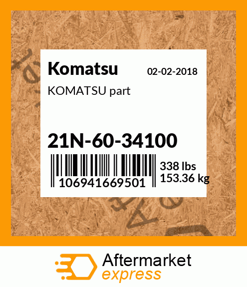 KOMATSU part 21N-60-34100