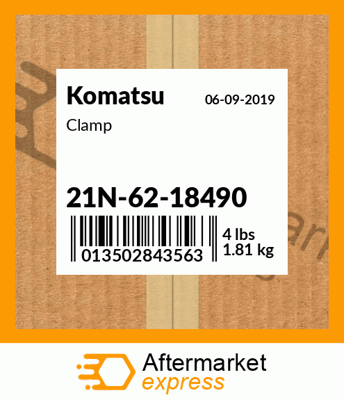 Spare part 21N-62-18490 + Clamp