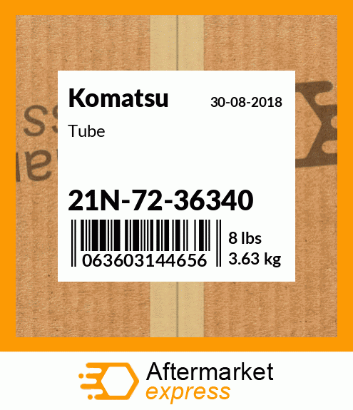 Spare part 21N-72-36340 + Tube