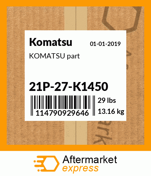 KOMATSU part 21P-27-K1450