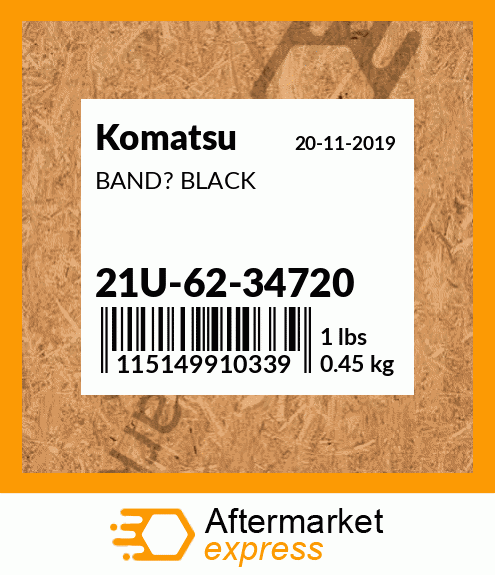 Spare part 21U-62-34720 + BAND? BLACK