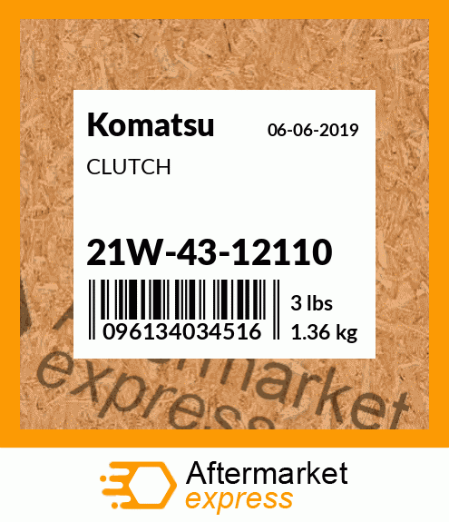 Spare part 21W-43-12110 + CLUTCH