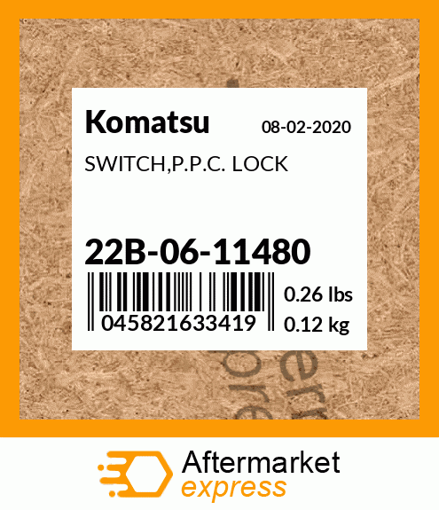 Spare part 22B0611480 + SWITCH,P.P.C. LOCK