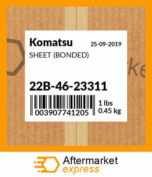 Spare part 22B-46-23311 + SHEET (BONDED)