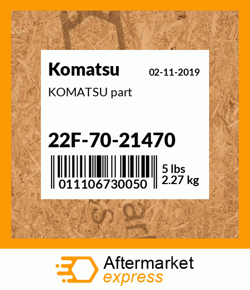 KOMATSU part