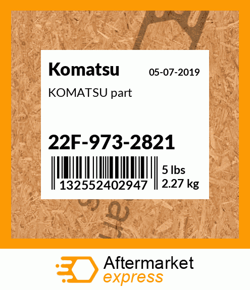 KOMATSU part